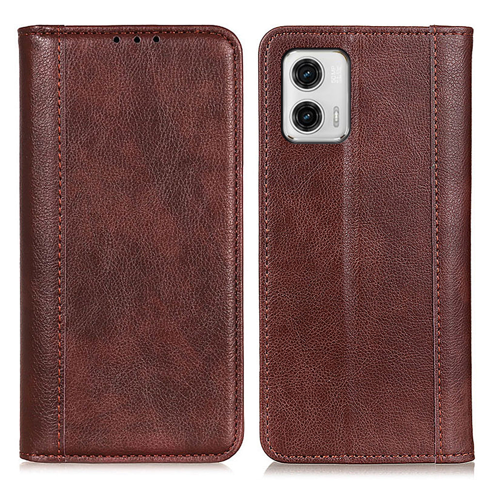 For Motorola Moto G73 5G Cell Phone Case Split Leather Stand Litchi Texture Shockproof Wallet Cover For Motorola Moto G73 5G Cell Phone Case Split Leather Stand Litchi Texture Shockproof Wallet Cover